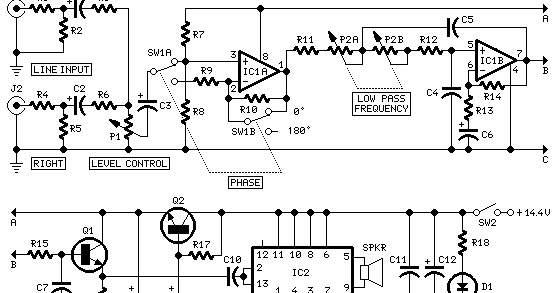 22 Watts Mini Subwoofer Circuit TDA1516 with Adjustable Frequency | DIY